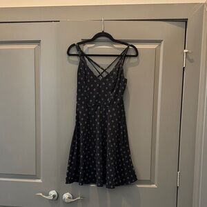Nine Britton Black Mini Dress with Pattern